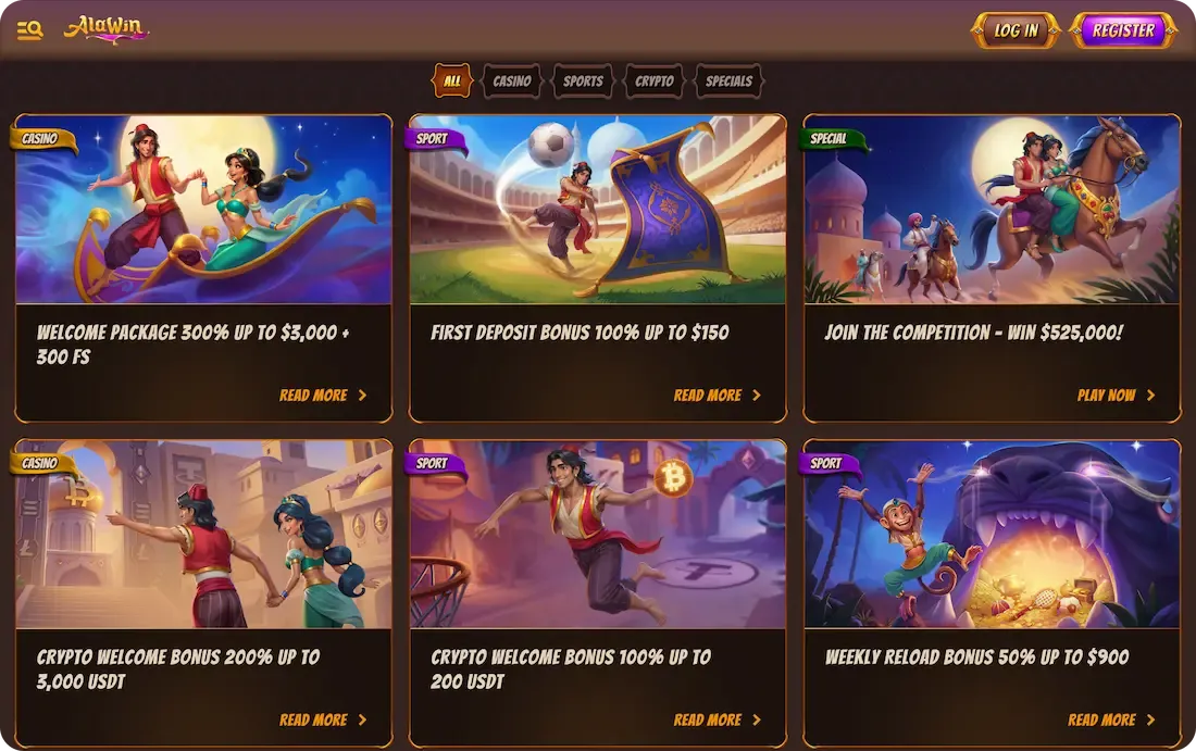 alawin casino bonus all