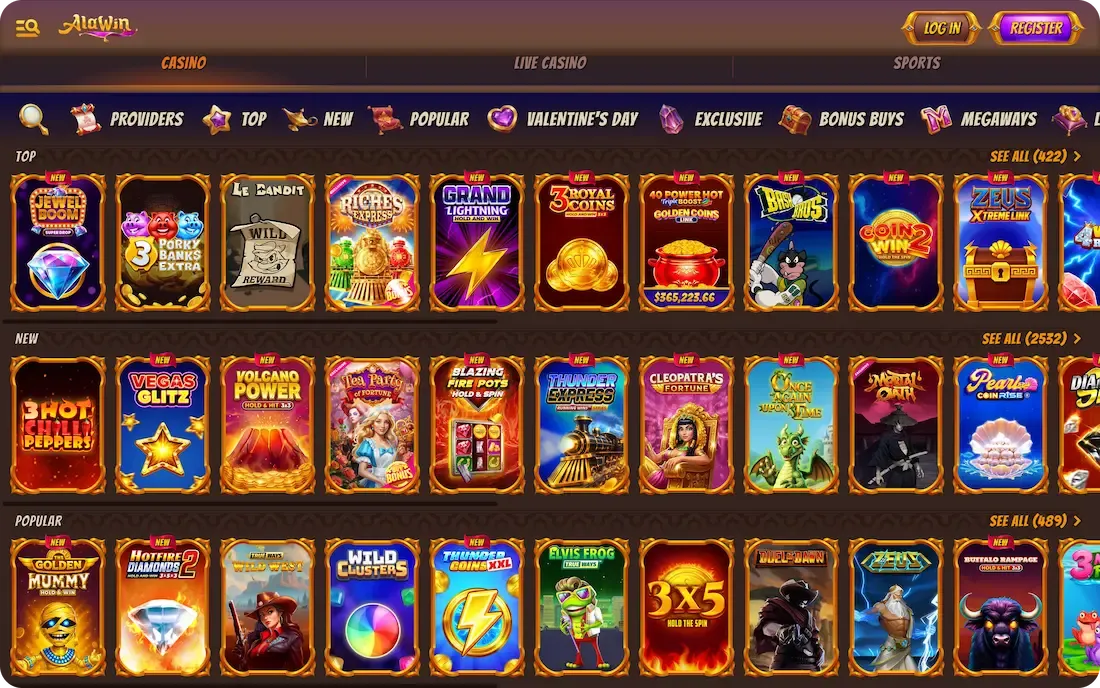 alawin casino games